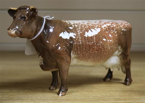 A Beswick Dairy Shorthorn cow, designed by Arthur Gredington, CH Eaton Wild Eyes 91st, model No. 1510, issued 1957-73